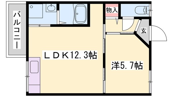 網干駅 徒歩32分 2階の物件間取画像